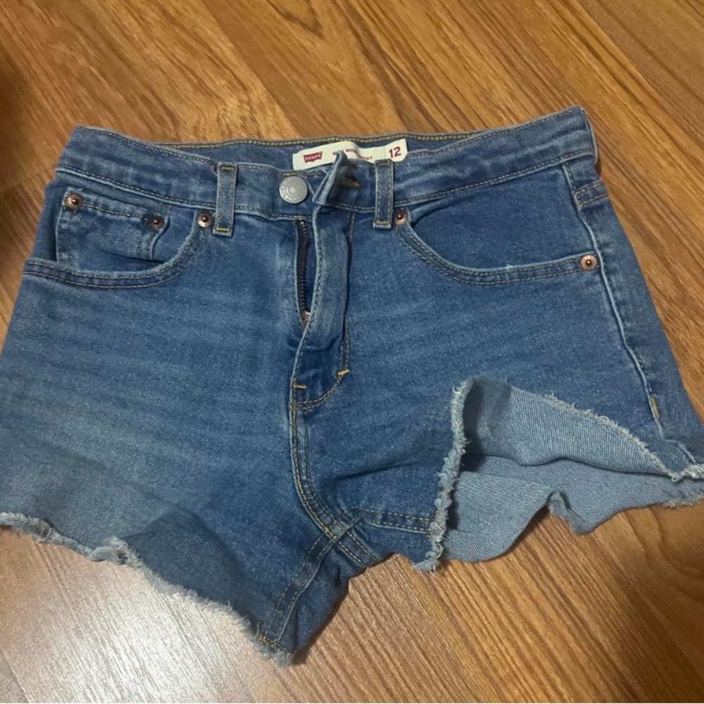 Levi's Women's Blue Cutoff Denim Shorts